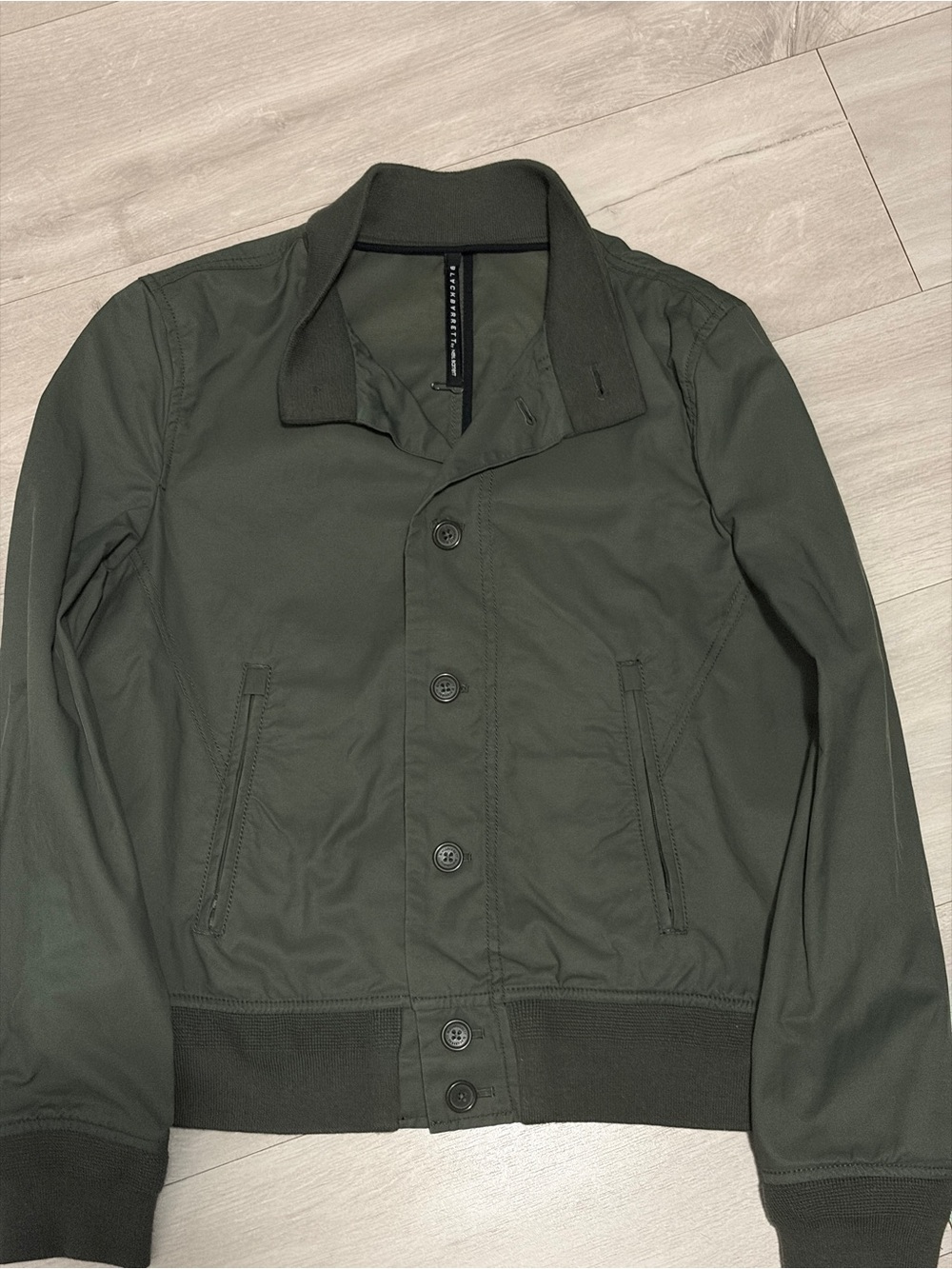 Neil Barrett Men's Olive Green Button-Front Jacket